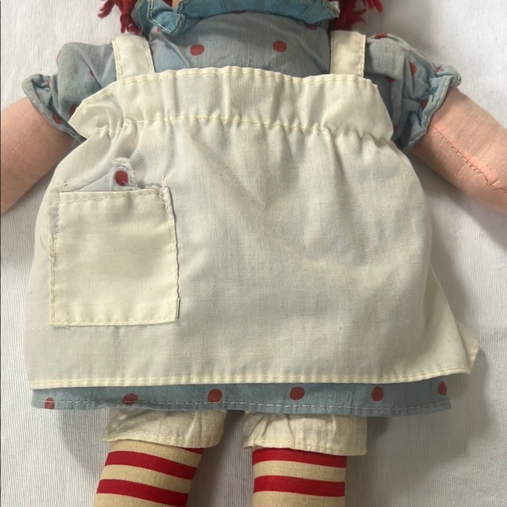Vintage 1970’s Knickerbocker Raggedy Ann and Andy Dolls with I Love You Heart - Picture 5 of 15
